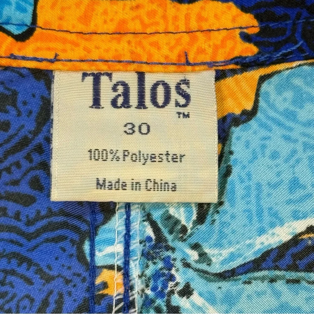 Blue &‎ Orange Hawaiian Tropical Men's Size 30 Board Shorts
